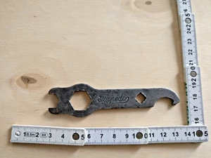 old vtg metal original TORPEDO key wrench multi tool bicycle collectible - Picture 1 of 10