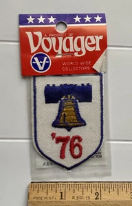 NIP Vintage Liberty Bell '76 American Bicentennial 1976 Voyager Patch Badge - Picture 1 of 3