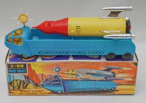 RARE 1960S HONG KONG X 60 ROCKET LAUNCHER TRUCK BOXED - Picture 1 of 7