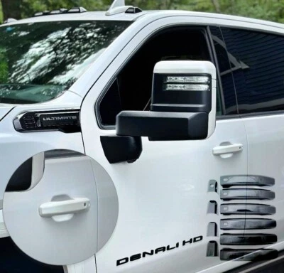 Painted Summit White Door Handle Covers Set For 19-24 GMC Sierra 1500 2500 3500 - Image 1 of 4