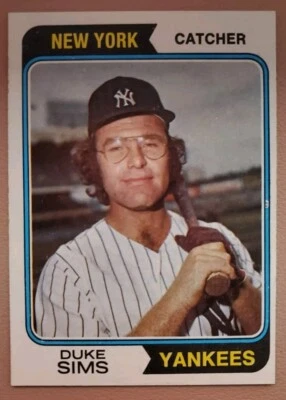 1974 Topps - #398 Duke Sims - Image 1 of 2