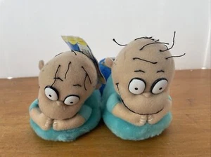 Vintage 1996 Rugrats Tommy Pickles Plush Slippers Big Kids Sz 5-6 Small Unused - Picture 1 of 7
