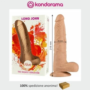 Pene artificiale fallo realistico dildo flessibile anale vaginale con ventosa - Foto 1 di 5