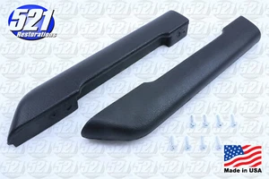Front Armrest Pads Black Pair Fits 70 71 72 73 74 Barracuda Cuda RH LH Set Mopar - Picture 1 of 1