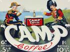 Camp Coffee Tin Sign Green 40x30cm