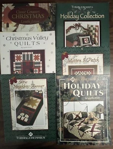 Christmas Thimbleberries Quilt Pattern Books Lot of 6 Lynette Jensen Holiday - Picture 1 of 13