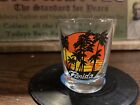 Vintage Florida Souvenir Shot Glass With Beach And Palm Tree Glass Vintage Sun