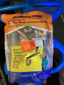SNAPPYTRAP 1-1/2 pulg. Kit de drenaje todo en uno para fregaderos de cocina de un solo tazón DK-100 - Imagen 1 de 1