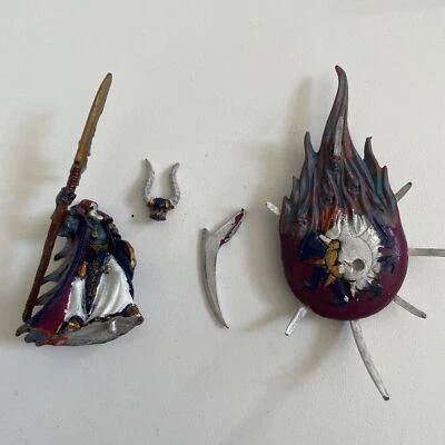 Warhammer TZEENTCH CHAOS LORD on DISC Sorcerer age of sigmar Old World AOS Metal - Image 1 of 4