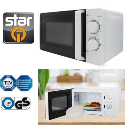 Mikrowelle 20 Liter Auftaufunktion 5 Leistungsstufen mit Timer Weiß 700W NEU OVP - Bild 1 von 4