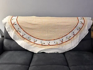 Rare Vintage Snoopy Tastemaker 72" Round Tablecloth BY Stevens - Picture 1 of 2