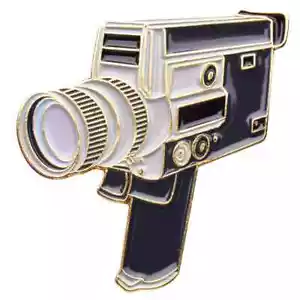 Canon Super 8 8mm 16mm Film Camera Enamel Lapel Pin Movie Accessories - Picture 1 of 3