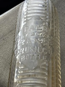 Vintage Antique Orange Crush Ribbed Bottle Pat'd 1920 6 FL OZS Glasgow Ky - Picture 1 of 10