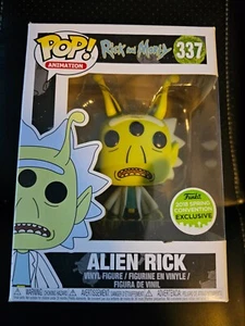 Funko POP! Animation Rick and Morty Alien Rick #337 2018 Spring BRAND NEW IN BOX - Picture 1 of 6