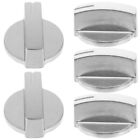 5pcs Replacement Cooker Knobs Stainless Steel Stove Knobs Stoves Cooker Knob
