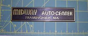 Vintage Dealership Emblem - MIDWAY AUTOCENTER - FRAMINGHAM, MA.