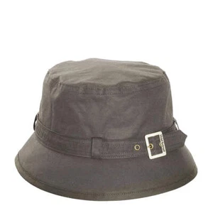 Barbour Kelso Wax Belted Hat Olive - Picture 1 of 4