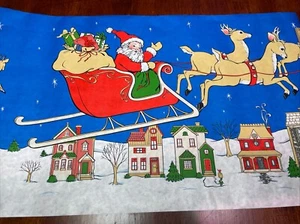 Vintage Hallmark Christmas Here Comes Santa Wall Mural SEALED 15X 144 Inches - Picture 1 of 11
