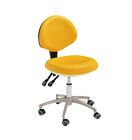 New Dental PU Leather Mobile Chair Doctor's Stool With Backrest HS-5 Adjustable