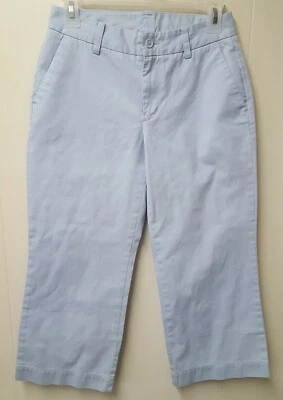 Gap Factory Store Juniors Size 1 Cropped Pants Capris Light Blue Cotton Nice! - Image 1 of 3