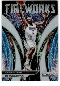 2021-22 Panini Prizm Fire Works Silver Kawhi Leonard Los Angeles Clippers #7 - Picture 1 of 2