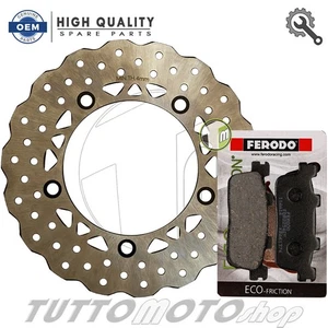Kit Disco e Pastiglie Posteriore KYMCO K-XCT 125 I 2012-2017 / KXCT Set Freni - Foto 1 di 5