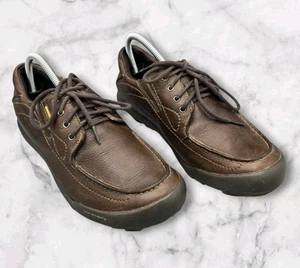 Patagonia Fudd Waterproof Leather Mens Sz 8.5 Velvet Brown Lace-up - Picture 1 of 10