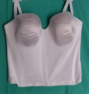 Reggiseno da sposa donna Dominique Ariel con ferretto nascosto linea lunga (40DD #8541 BIANCO - Foto 1 di 14