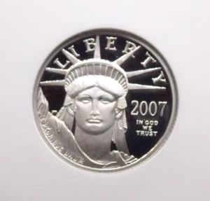 2007 "W" $25 Proof 1/4oz American PLATINUM Eagle Statue NGC PF70 UC #036 ECC&C - Picture 1 of 5