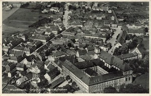 AK Waldsassen Fliegeraufnahme Stadtansicht Bayern 1941 gelaufen Postkarte - Bild 1 von 2