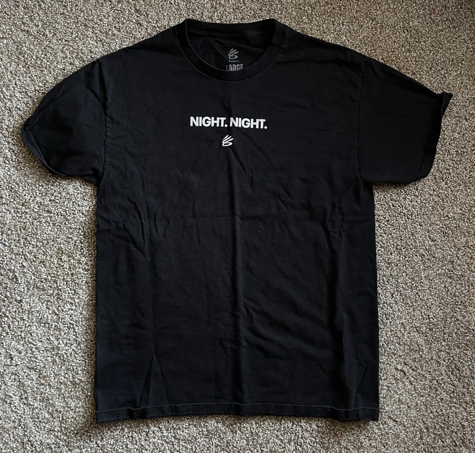 Steph Curry Zapatos Laboratorio Colaboración Noche Camisa Talla Grande Hecha en EE. UU. Rara NBA Foto 1 de 1