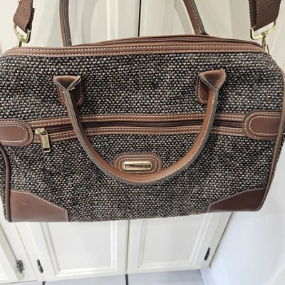 Jaguar Vintage Brown Tweed Carry-on luggage Excellent Condition  - Image 1 of 4