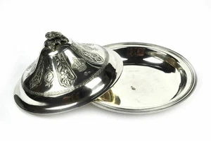 Eine bedeutende Königskrone Ägyptens armenischer Hersteller Sterlingsilber bedeckt Schale - Bild 1 von 12