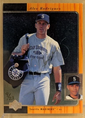 1997 SP BUYBACK AUTO 1996 SP Alex Rodriguez #171 RARE ON CARD AUTOGRAPH /23 - Image 1 of 4