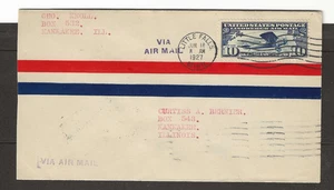 Copertina primo giorno US Scott #C10 posta aerea 6-18-1927, aereo Lindburgh 10c blu scuro - Foto 1 di 2