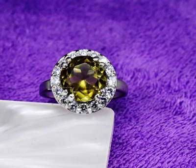 Anello in argento sterling 925 9 mm 7 colori che cambiano zultanite misura... - Immagine 1 di 4