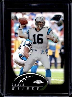 2002 Topps Chrome Chris Weinke Black Refractor #514/599 Panthers - Image 1 of 2