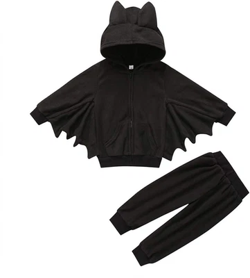 Toddler Baby Boy'S Girl'S Halloween Costume Bat Style Cosplay Clothes Set Winter - Image 1 of 4
