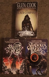 3 Black Company 1st printing paperback books by Glen Cook : White Rose + Shadows - Imagen 1 de 1