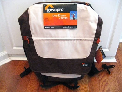 Mochila Lowepro Factor Bolsa para Laptop Se Adapta a la mayoría de las Computadoras Laptops de 15.4" Beige/Naranja Nueva con Etiquetas Foto 1 de 4
