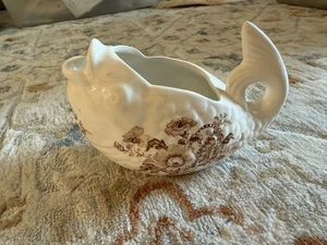 Charlotte Royal Crownford Vintage Fish Pitcher Brown Ironstone - Picture 1 of 7