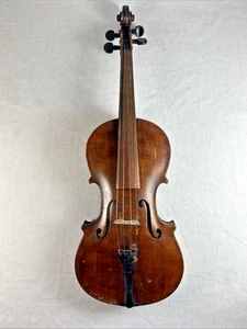 Top Quality Antique VIOLIN w/ 1-Piece Tiger Maple Back Signed CHAS. FAIRMOUNT - Picture 1 of 24
