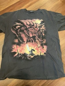 Vintage Japanese Skullbone Art Dragon XXL Black Tee Shirt - Picture 1 of 7