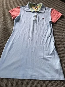 Tommy Hilfiger Girls Large Sky Blue Shirt Dress EUC - Picture 1 of 8