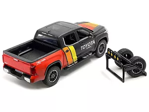 2023 Toyota Tundra TRD 4x4 Pickup Truck Black and Red with Stripes with Sunroof - Picture 1 of 1