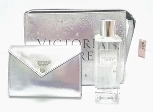 3-teiliges Victoria's Secret Set BODY NEBEL BOMBSHELL Kosmetik Geldbörse Geldbörse TASCHE Neu - Bild 1 von 11
