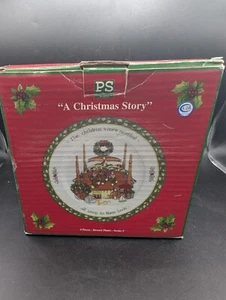 International China A Christmas Story Salad Plates Set of 4 Susan Winget -NEW - Picture 1 of 7