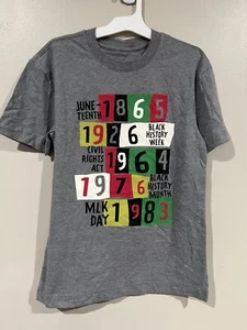 NWT Target Black History Month Gray Historical Grapich Tee - Picture 1 of 2