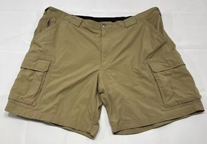 Mens Duluth Trading Beige Cargo Shorts Nylon Stretch Men’s Size 3XL 44x8.5” - Picture 1 of 7