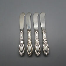 Towle Sterling Silver King Richard All-Silver Butter Spreaders - Set of Four *